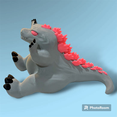 3D Printed Large Pink Godzilla