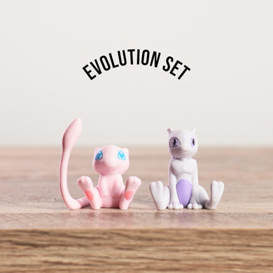 Mew and Mewtwo Evolution Set PokePrints