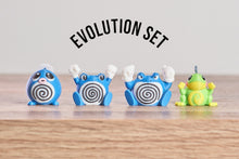 Load image into Gallery viewer, Poliwag, Poliwhirl, Poliwrath, and Politoed Evolution Set PokePrints