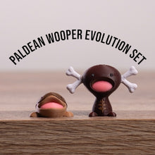 Load image into Gallery viewer, Paldean Wooper and Clodsire Evolution Set PokePrints