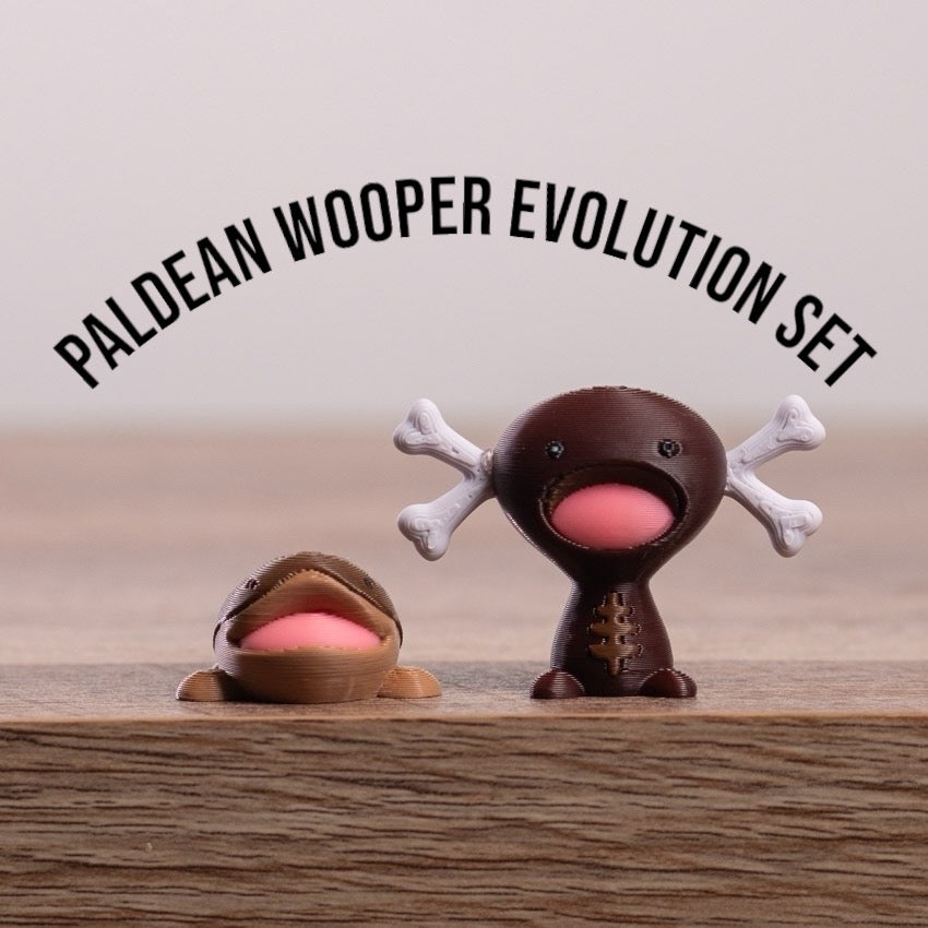 Paldean Wooper and Clodsire Evolution Set PokePrints