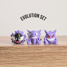 Load image into Gallery viewer, Gastly, Haunter, and Gengar Evolution Set PokePrints