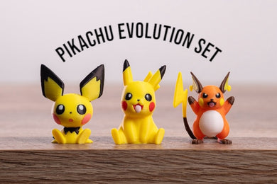 Pichu, Pikachu, and Raichu Evolution Set PokePrints