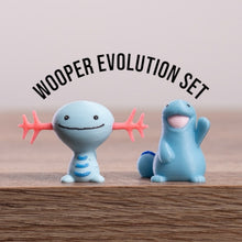 Load image into Gallery viewer, Wooper and Quagsire Evolution Set PokePrints