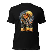 Load image into Gallery viewer, Pumpkin Killer Halloween Unisex Short Sleeve T-shirt