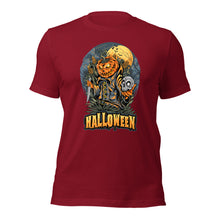 Load image into Gallery viewer, Pumpkin Killer Halloween Unisex Short Sleeve T-shirt