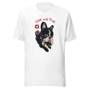 High Five Puppy Unisex Short Sleeve T-shirt