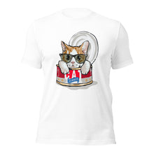Load image into Gallery viewer, Tuna Cat with Glasses Unisex Short Sleeve T-shirt