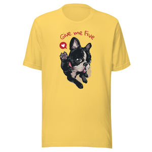 High Five Puppy Unisex Short Sleeve T-shirt